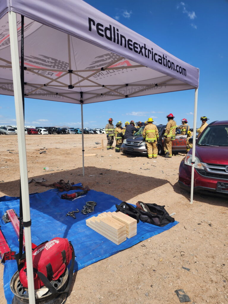 EXRICATION CLASS SHOWING THE TRAINING GROUNDS AT CASA GRANDE